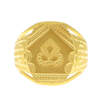 22ct Gold Cushion Cut Ring with CZ Halo