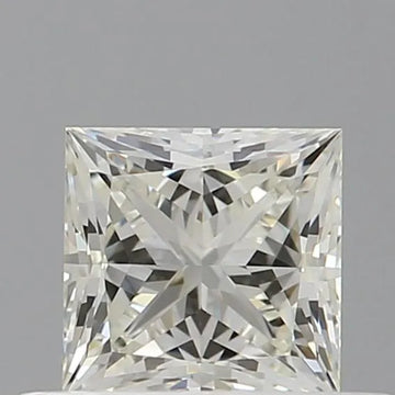 0.50ct Princess Natural Diamond (Colour J, Clarity VVS1, GIA Certified)