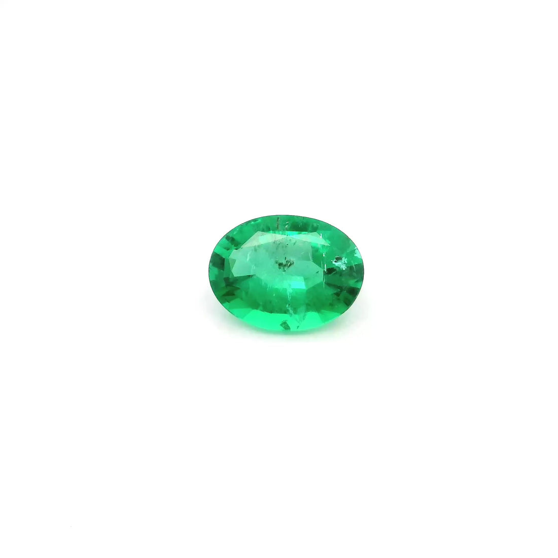 0.93ct Oval Natural Emerald (Colour Green, Clarity Slightly Included, Cut Faceted) - Prestige Stones