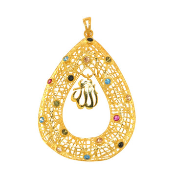 22ct Gold Allah Pendant - A115904