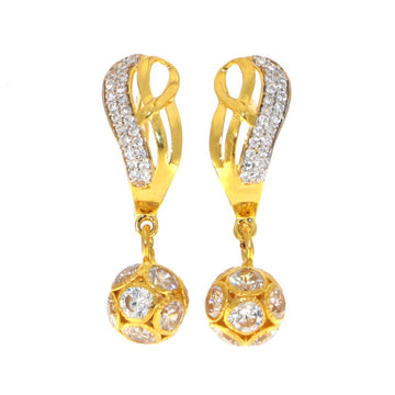 22carat Gold Stud Earrings - A116981