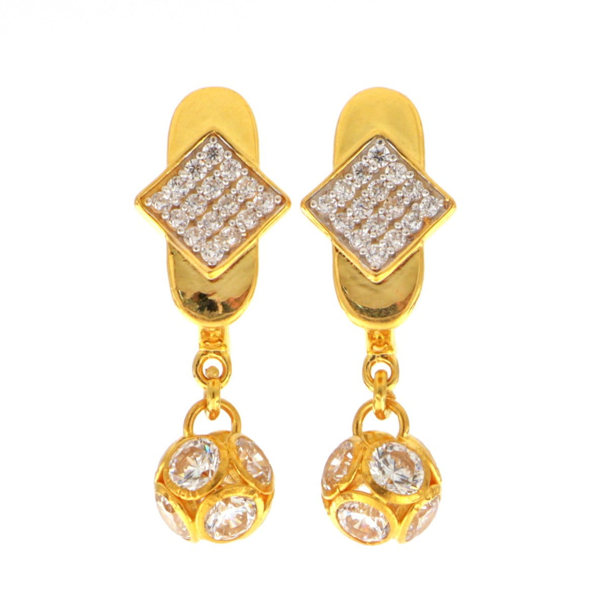 22ct Gold Stud Earrings - A116982