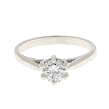 Platinum Solitaire Ring with 0.64ct Brilliant Cut Diamond - A117133