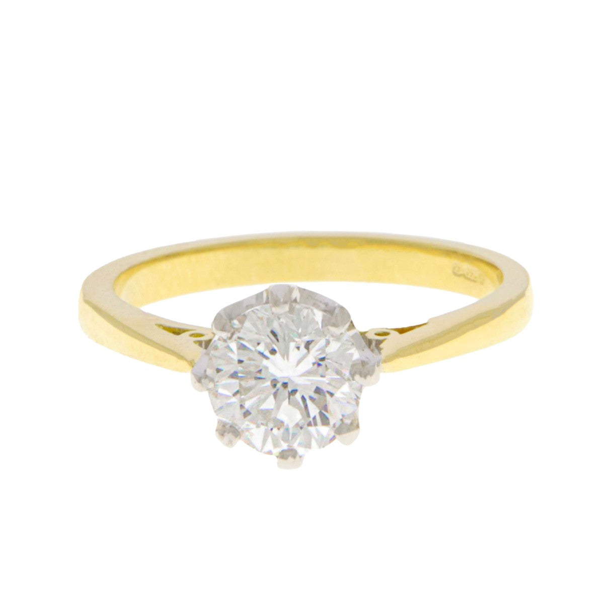 1.24ct Brilliant Cut Diamond Ring 18ct Yellow & White Gold - A117135