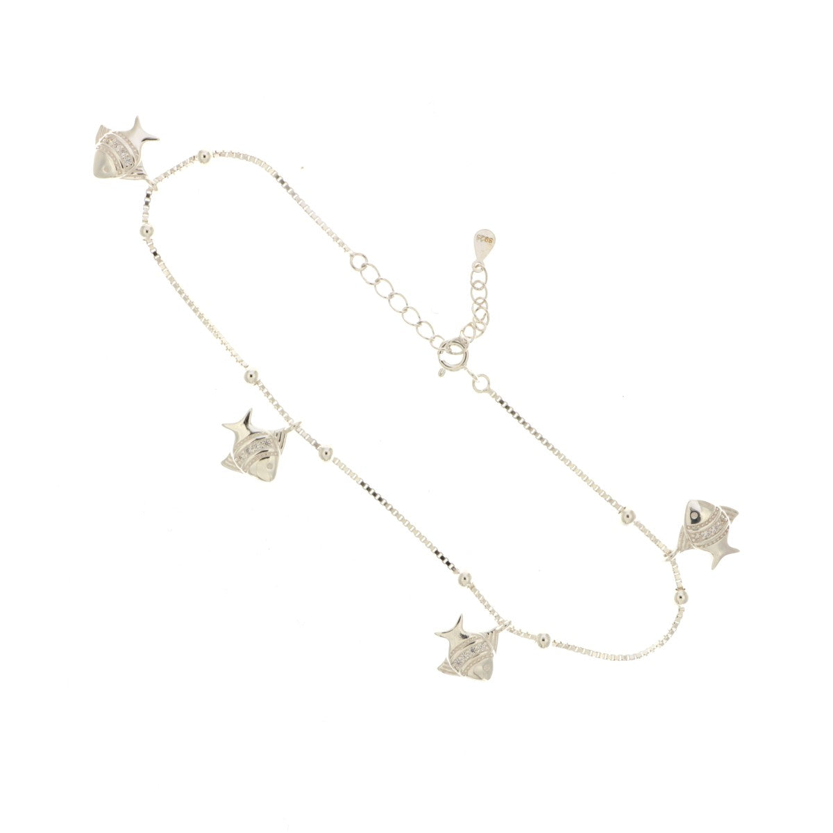 925 Sterling Silver Charms Anklet (Single) - A117257