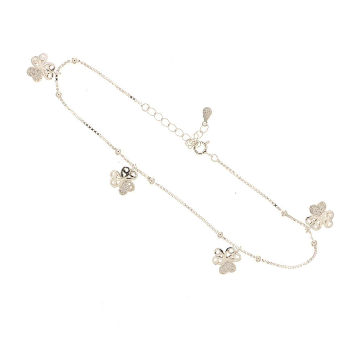 925 Sterling Silver Charms Anklet (Single) - A117261