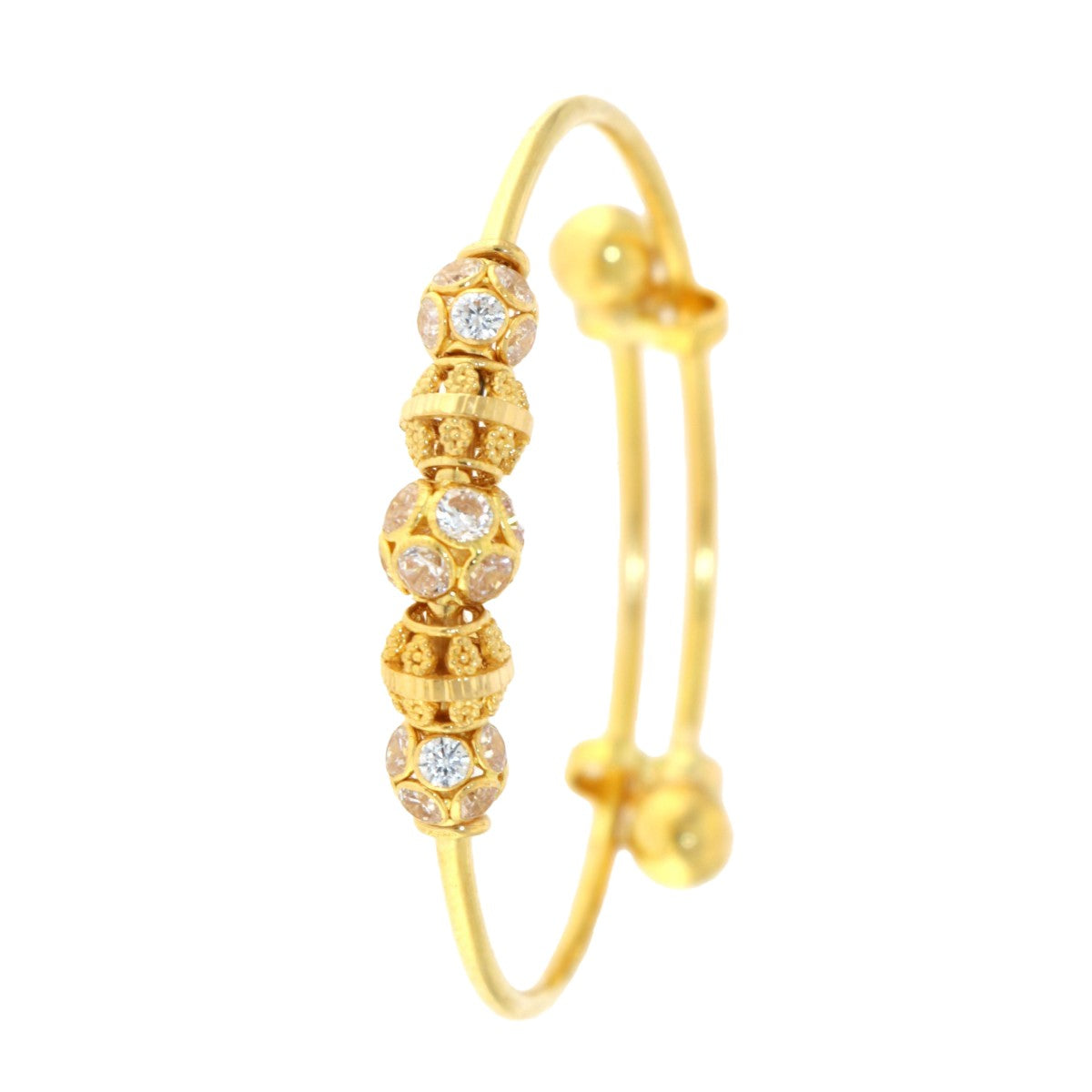 22ct Gold Kids Bangle (Single) - A117275