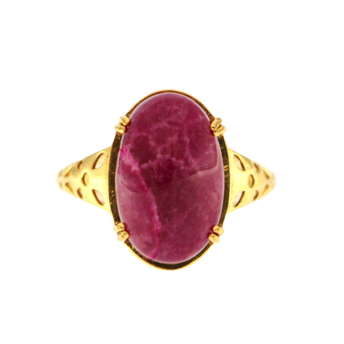 22ct Gold 7.9ct Ruby Ring - A117459