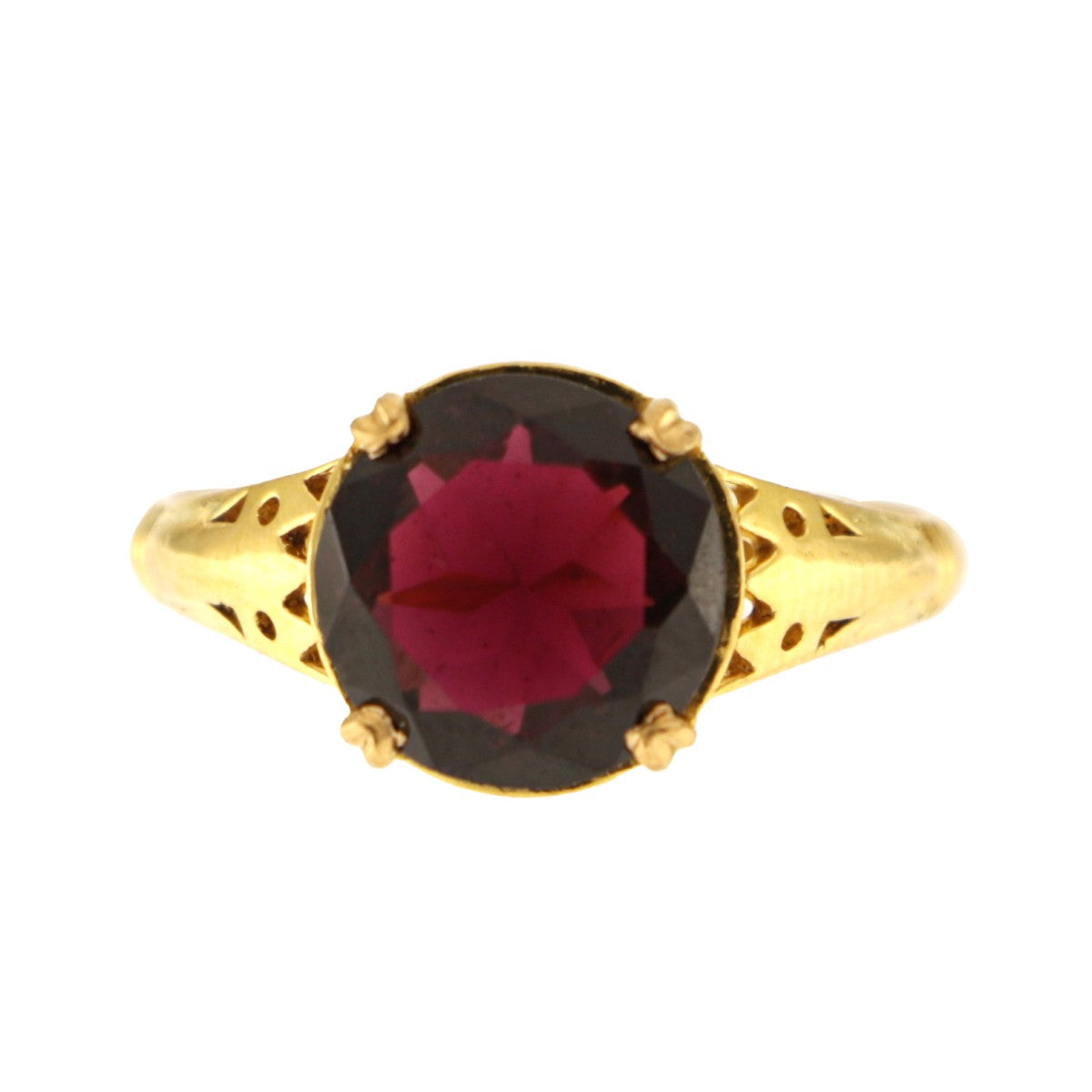 22ct Gold 3.8ct Garnet Ring - A117461