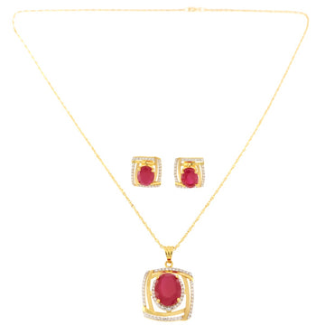 22ct Gold Pendant Set & Chain | 12.17g - A117488