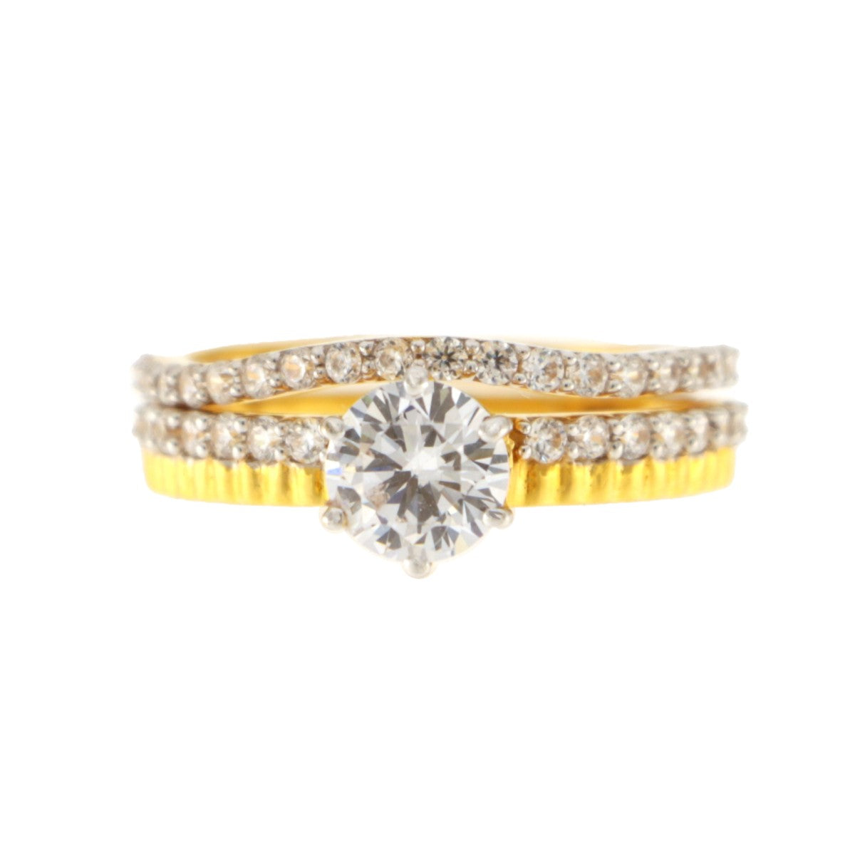 22ct Gold Wedding Ring Set | Size M1/2 - A117515