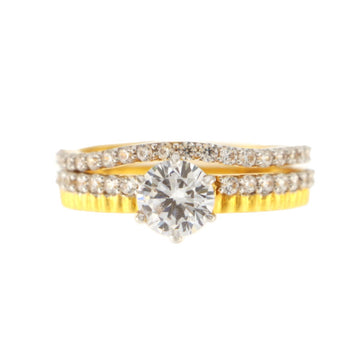 22ct Gold Wedding Ring Set | Size M1/2 - A117515