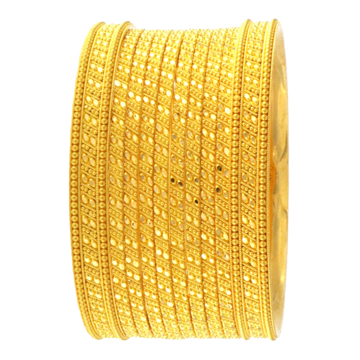 22ct Gold 8 Bangles and 2 Karas Set - A117725