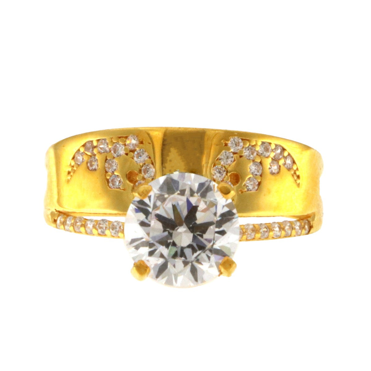22ct Gold Solitaire Ring | Size R - A117791