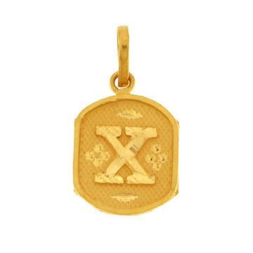 22ct Gold X Pendant | 1.57g - A117823
