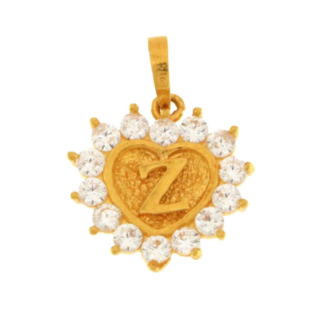 22ct Gold Z Pendant | 13.3mm - A117826