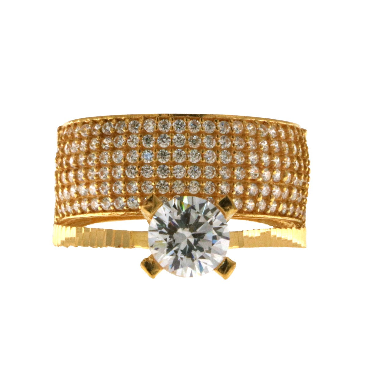 22ct Gold Solitaire Ring | Size P - A117983