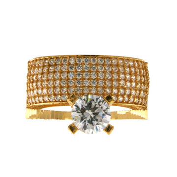 22ct Gold Solitaire Ring | Size P - A117983