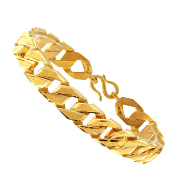 22ct Two-Sided Gold Bracelet | Width 11.50mm - A118168