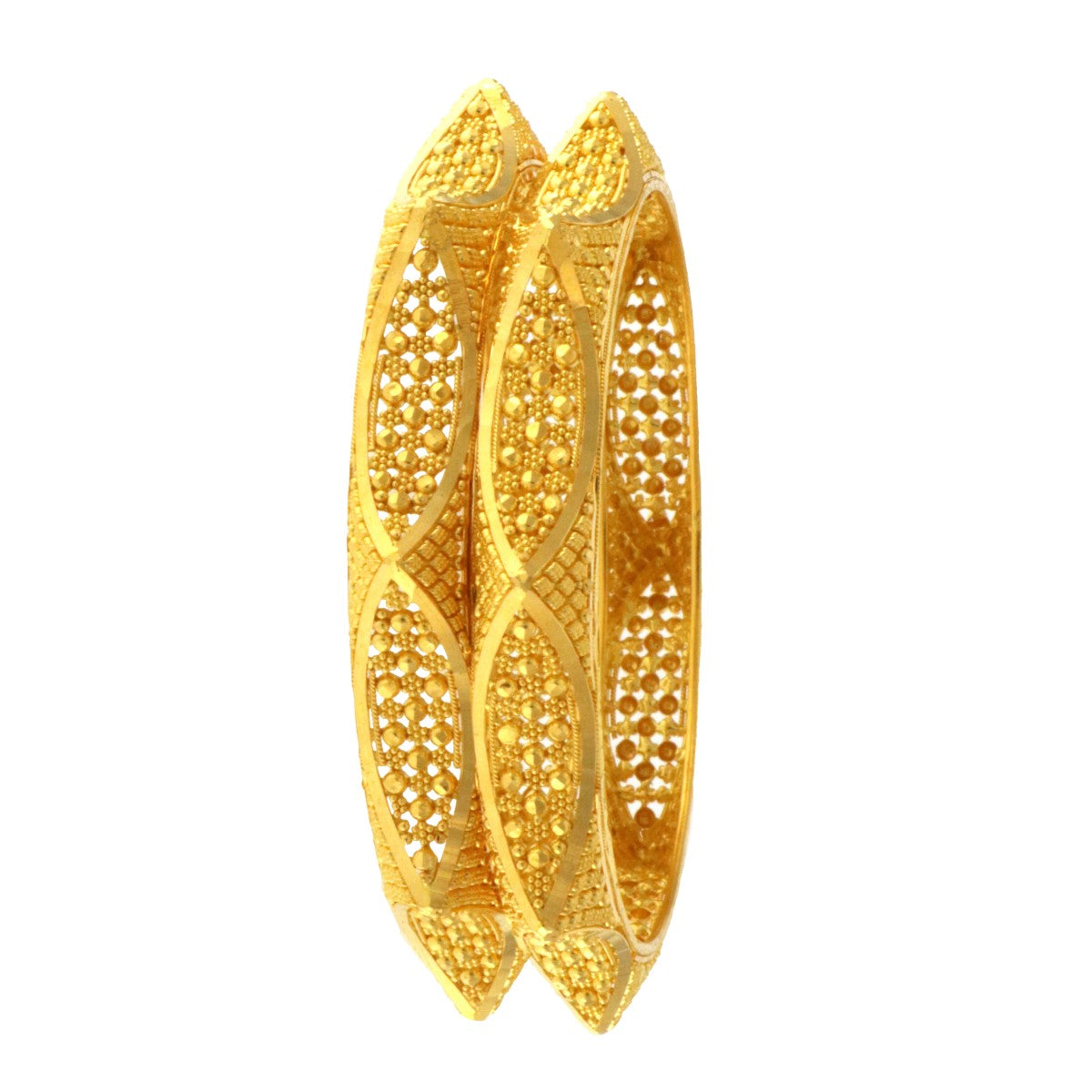 22ct Gold Karas /Bangles (Pair) | Size 2-6 - A118565
