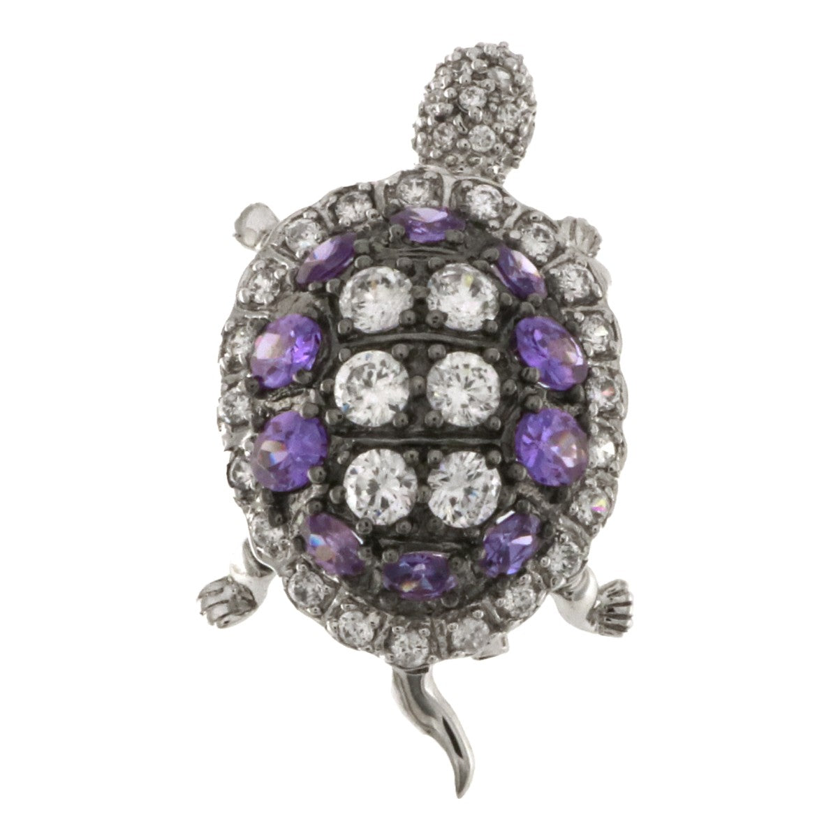 925 Sterling Silver Turtoise Brooch - A118696