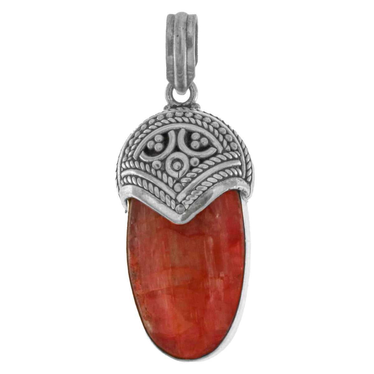 925 Sterling Silver Ruby Pendant - A118712