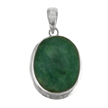 925 Sterling Silver Emerld Pendant - A118717