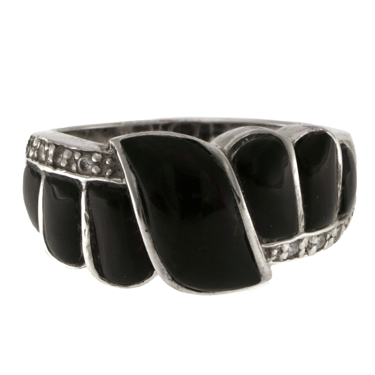 925 Sterling Silver Onyx Ring - A118752-2