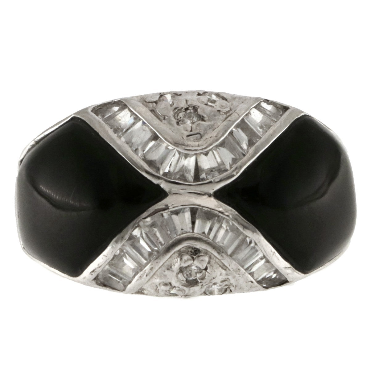 925 Sterling Silver Onyx Ring - A118753