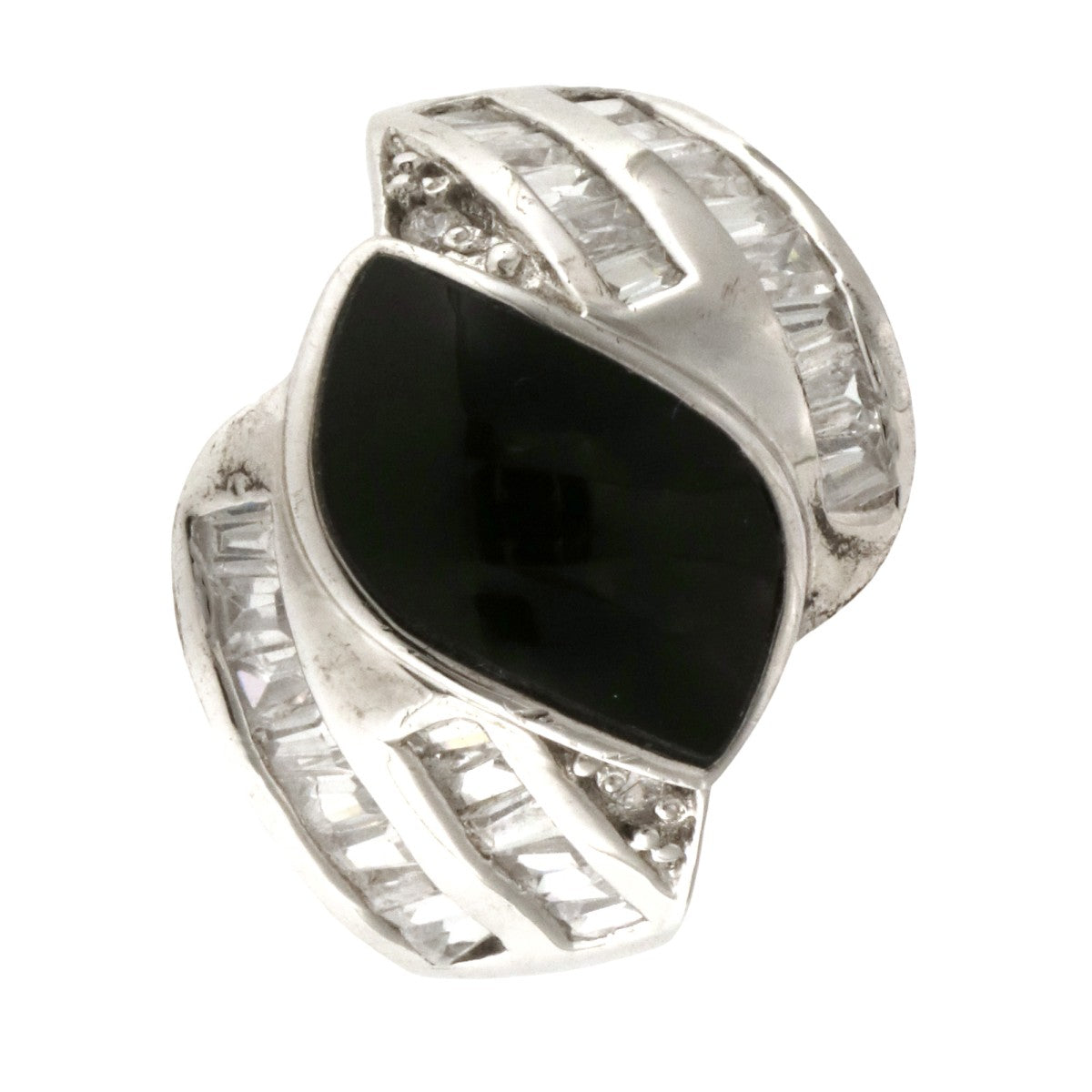 925 Sterling Silver Onyx Ring - A118754-1