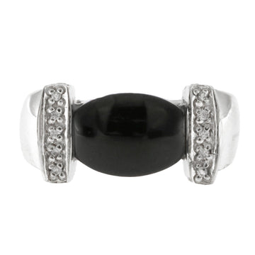 925 Sterling Silver Onyx Ring - A118756