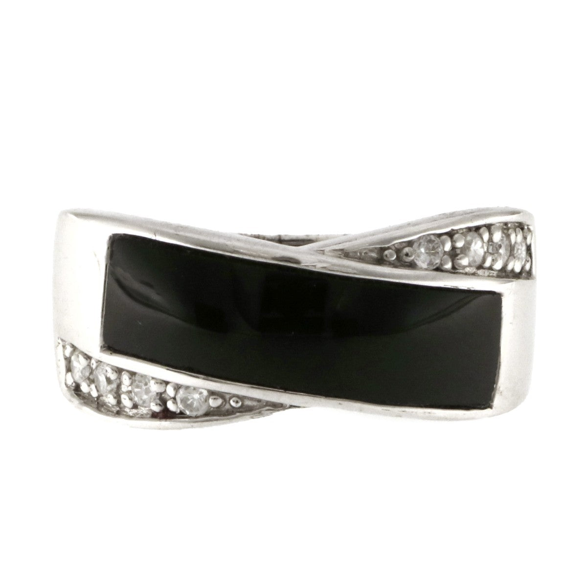 925 Sterling Silver Onyx Ring - A118757-1