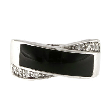 925 Sterling Silver Onyx Ring - A118757-1