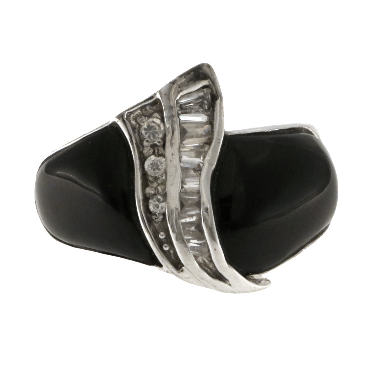 925 Sterling Silver Onyx Ring - A118758-1