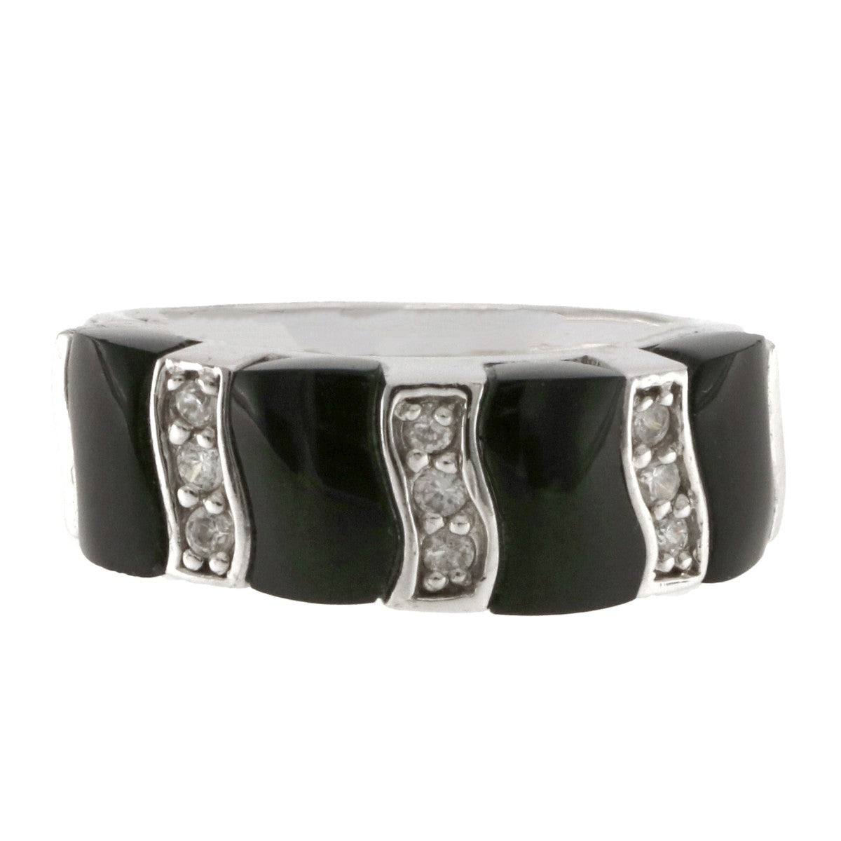 925 Sterling Silver Onyx Ring - A118759
