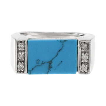 925 Sterling Silver Turquoise Ring - A118763-1