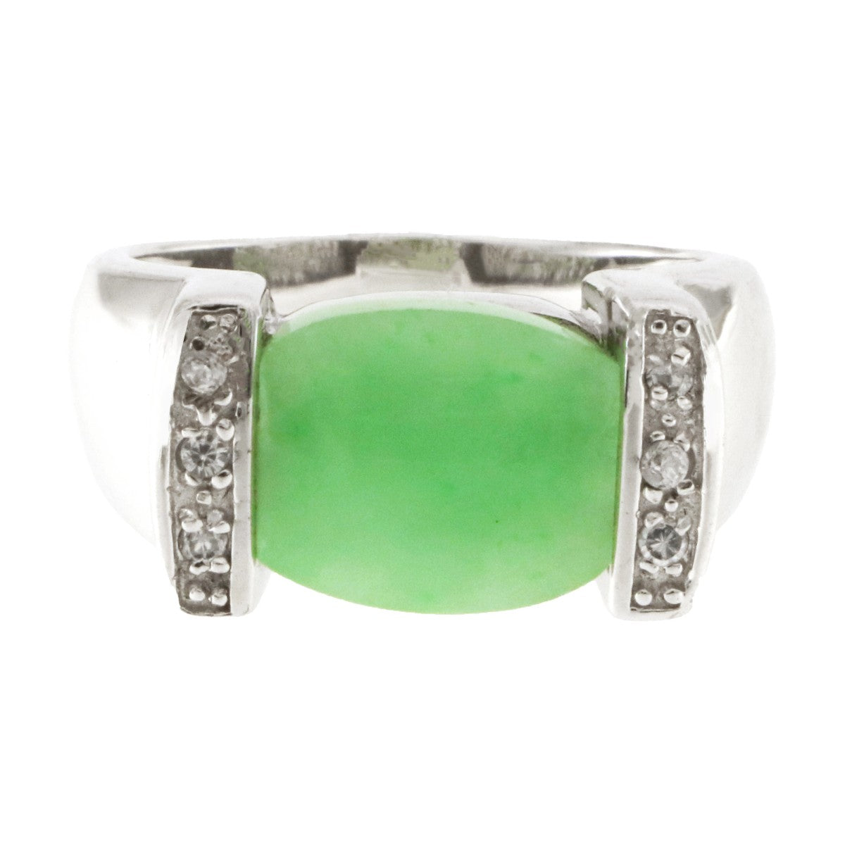 925 Sterling Silver Green Onyx Ring - A118765