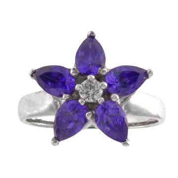 925 Sterling Silver Flower Ring - A118787-1