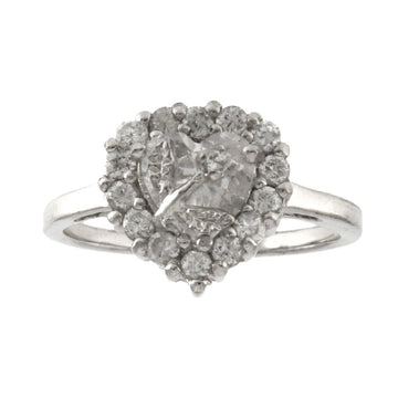 925 Sterling Silver Heart CZ Ring - A118793-5