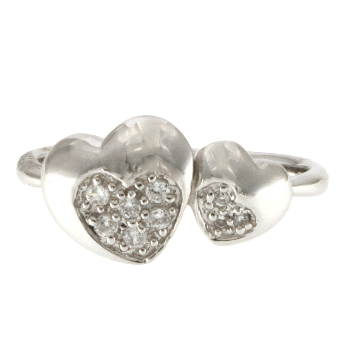 925 Sterling Silver Heart CZ Ring - A118798-2