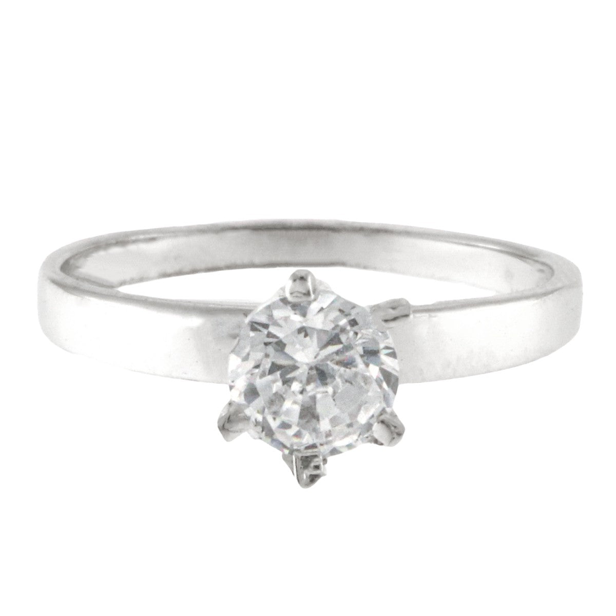 925 Sterling Silver Solitaire Ring - A118799-1