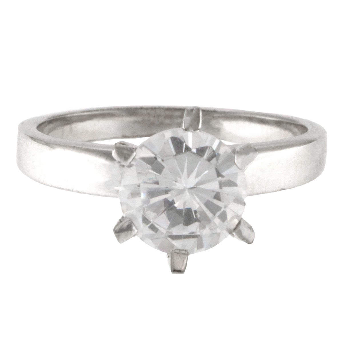 925 Sterling Silver Solitaire Ring - A118801-1