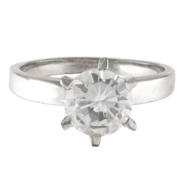 925 Sterling Silver Solitaire Ring - A118801-1