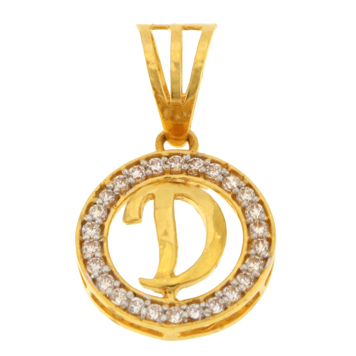 22ct Gold D Pendant - A118851