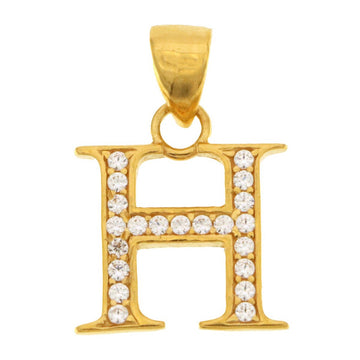22ct Gold H Pendant - A118855