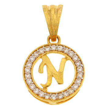 22ct Gold N Pendant - A118867