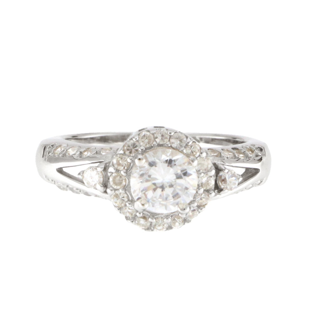 925 Sterling Silver Solitaire Ring - A119028-1