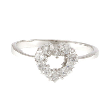 925 Sterling Silver Heart CZ Ring - A119034-5