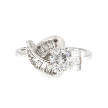 925 Sterling Silver Solitaire Ring - A119035-4