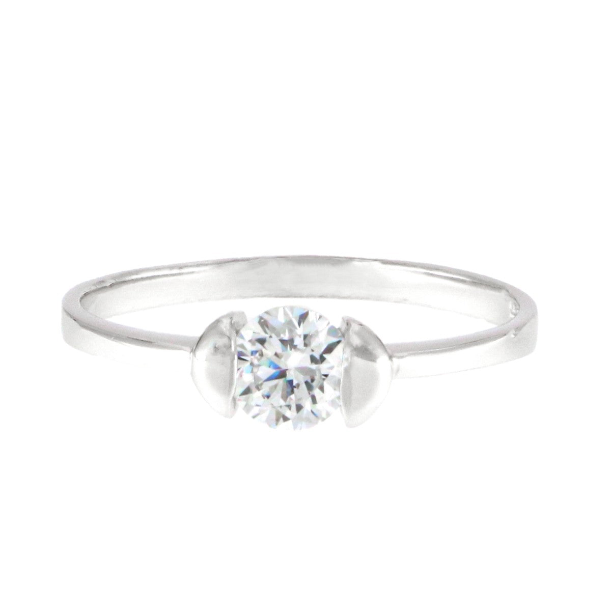 925 Sterling Silver Solitaire Ring - A119036-2